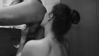 Hottest rim job ever! Marc's cock is so hard and big when I lick his ass! 4k