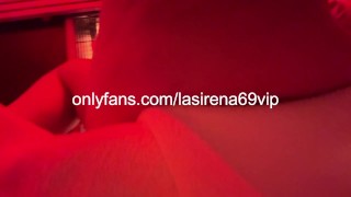 LaSirena69 loves to aggressively rub her pussy under the red light!!