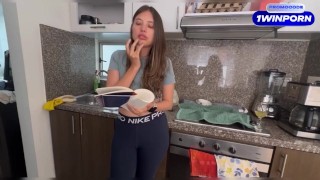 My delicious blonde neighbor asks me to record her masturbating to send the video to her lover