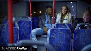 BLACKEDRAW Two Beauties Fuck Giant BBC On Bus!