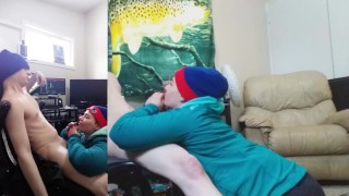 Gobbling on Cock like Turkey on Thanksgiving !